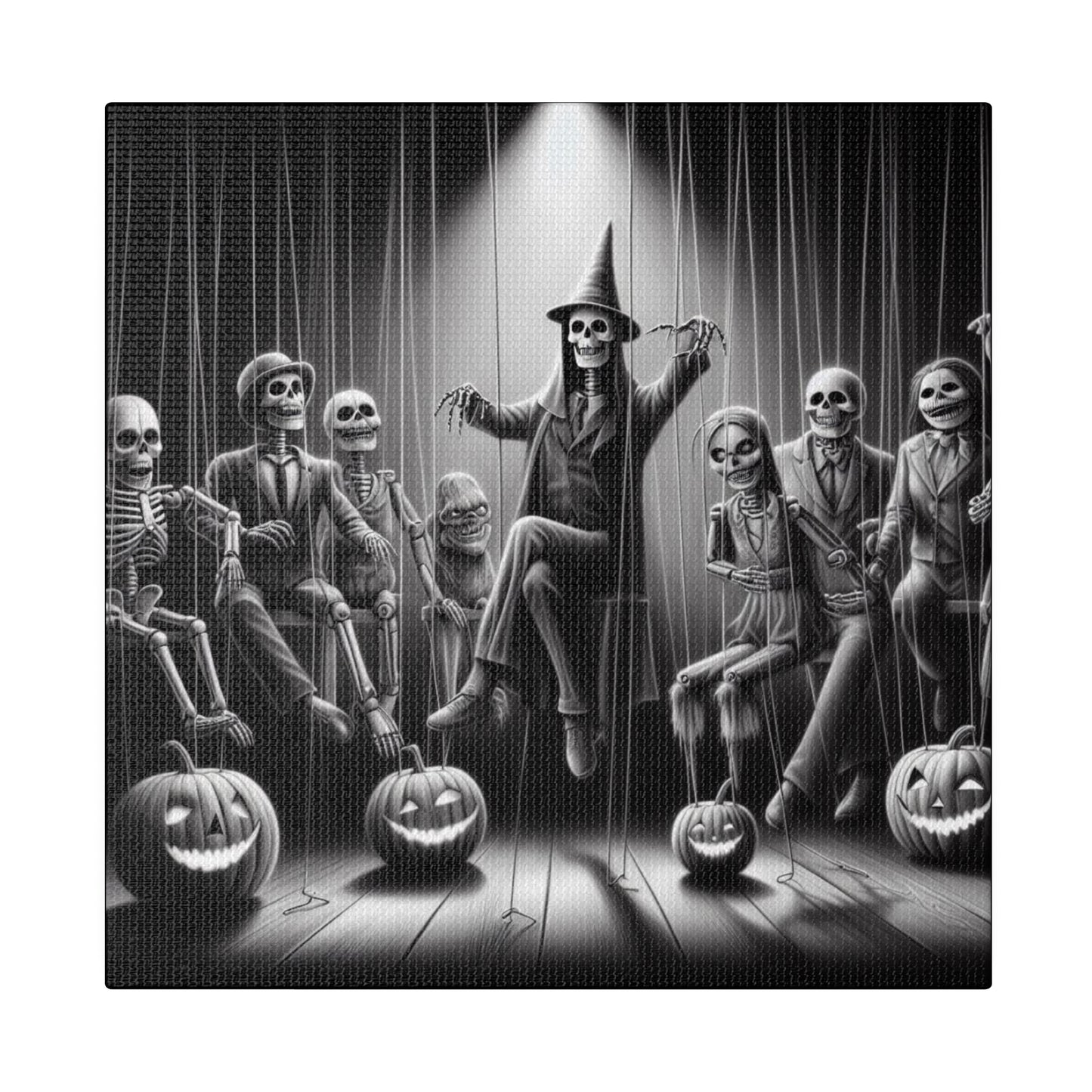 Halloween Marionettes Canvas Print