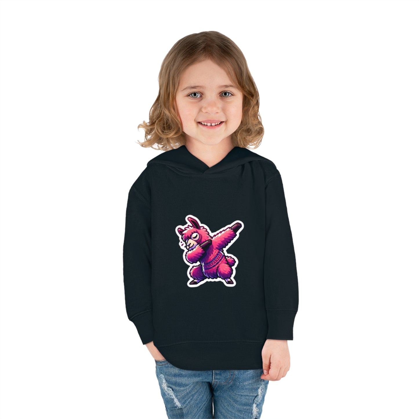 Dabbing Llama Toddler Pullover Fleece Hoodie