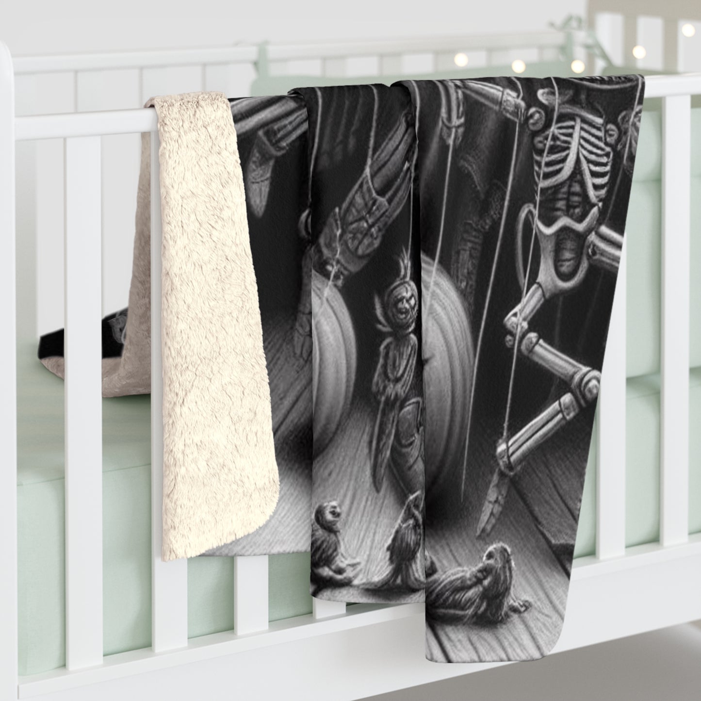 Halloween Marionettes Collection Sherpa Fleece Blanket