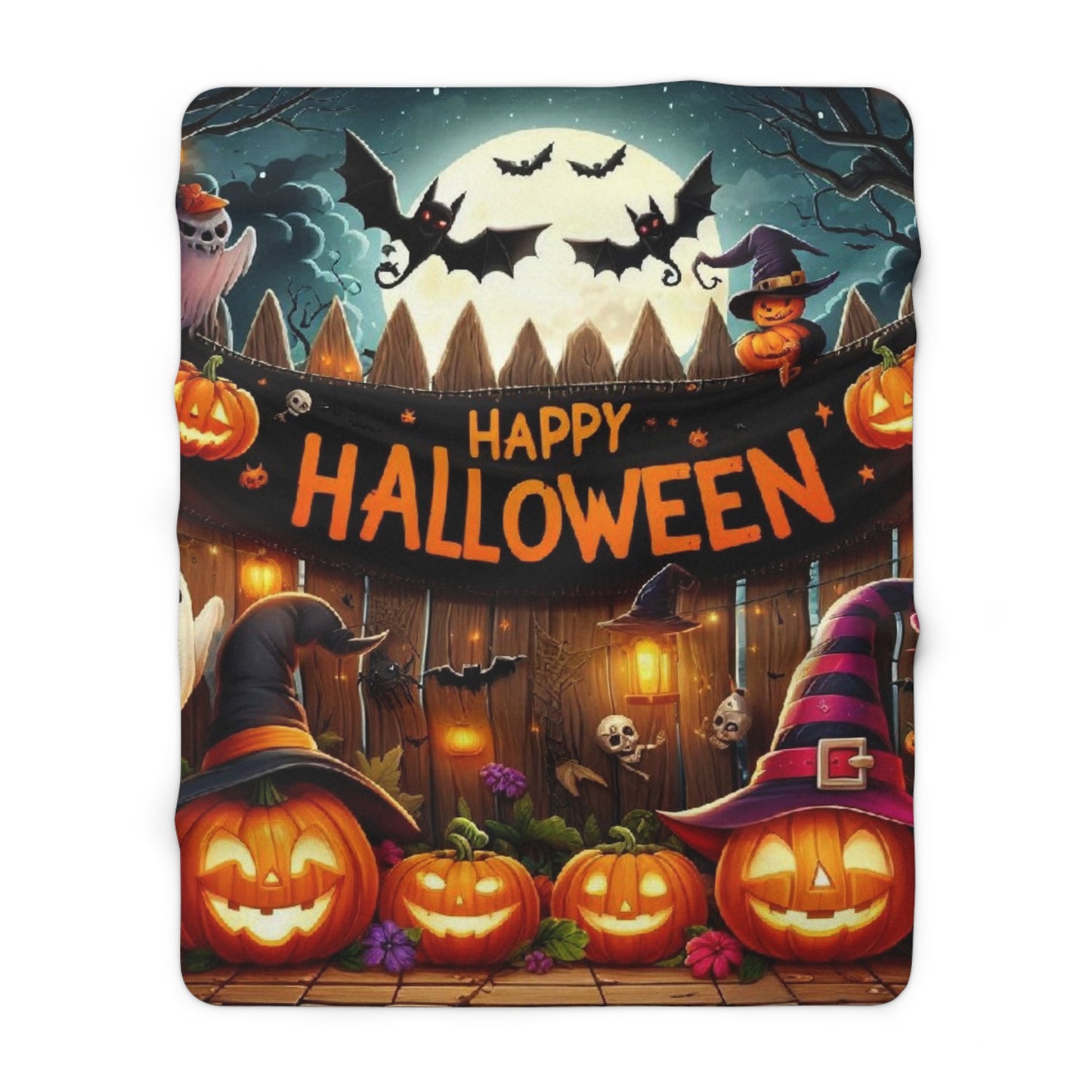 Halloween Collection Sherpa Fleece Blanket