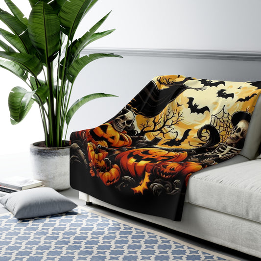 Halloween Collection Sherpa Fleece Blanket