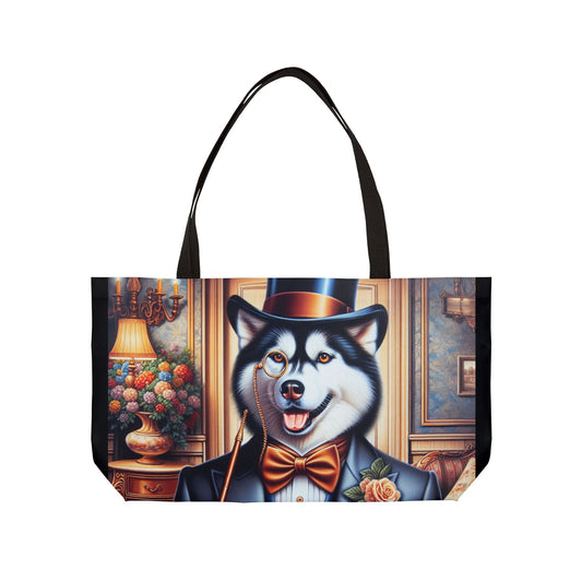 Mr Husky Weekender Tote Bag