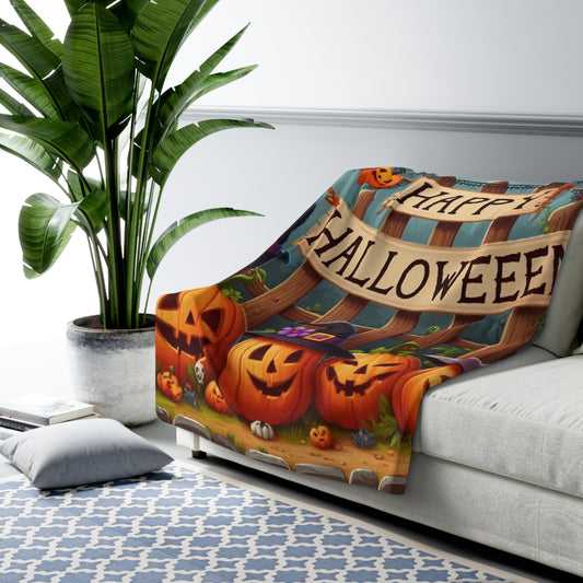 Halloween Collection Sherpa Fleece Blanket