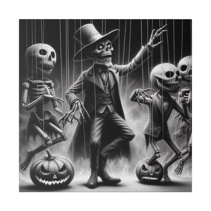 Halloween Marionettes Canvas Print