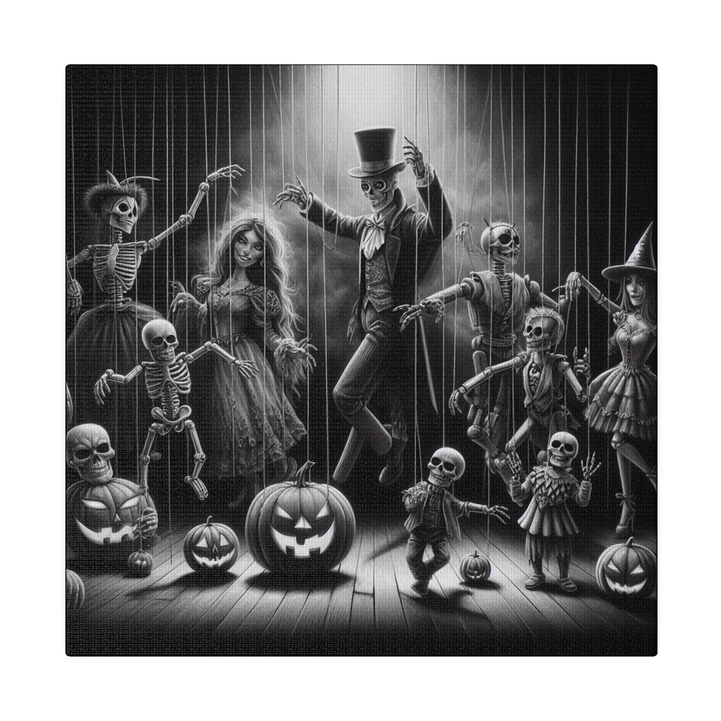 Halloween Marionettes Canvas Print