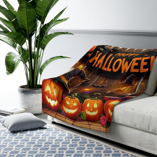 Halloween Collection Sherpa Fleece Blanket