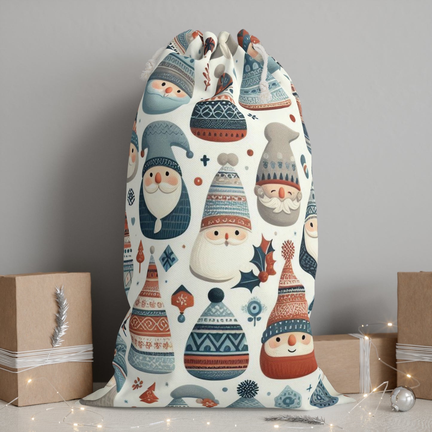 Blue Gonk Christmas Gift Sack