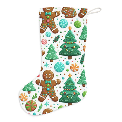 Gingerbread & Candy Christmas Stocking