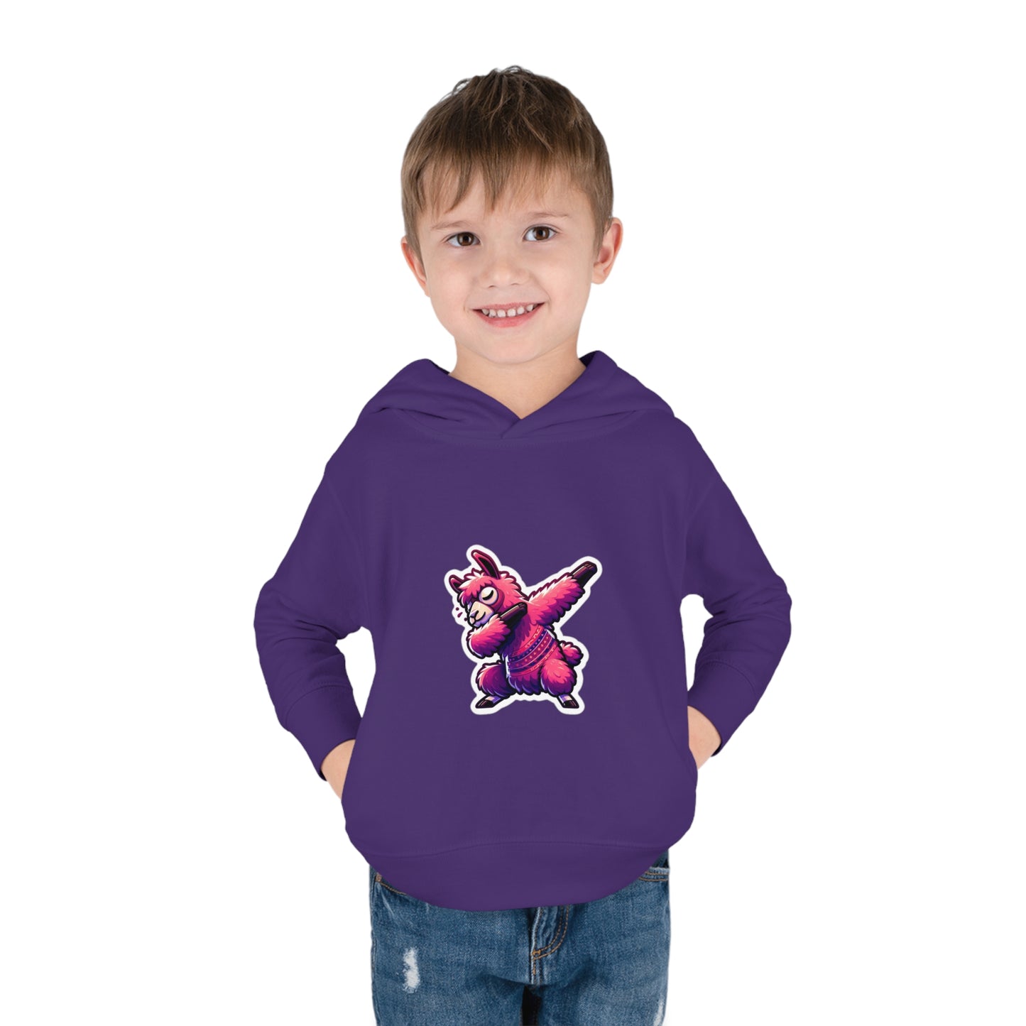 Dabbing Llama Toddler Pullover Fleece Hoodie