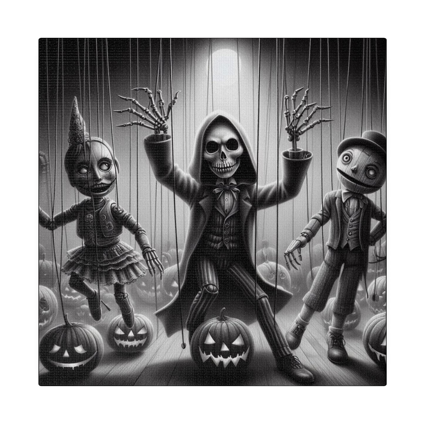 Halloween Marionettes Canvas Print