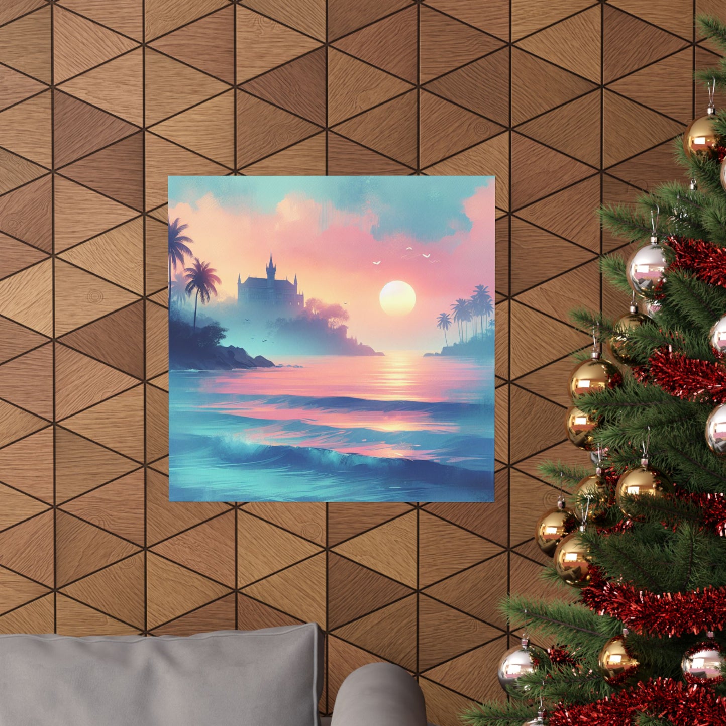 Beach Sunset F Vertical Posters
