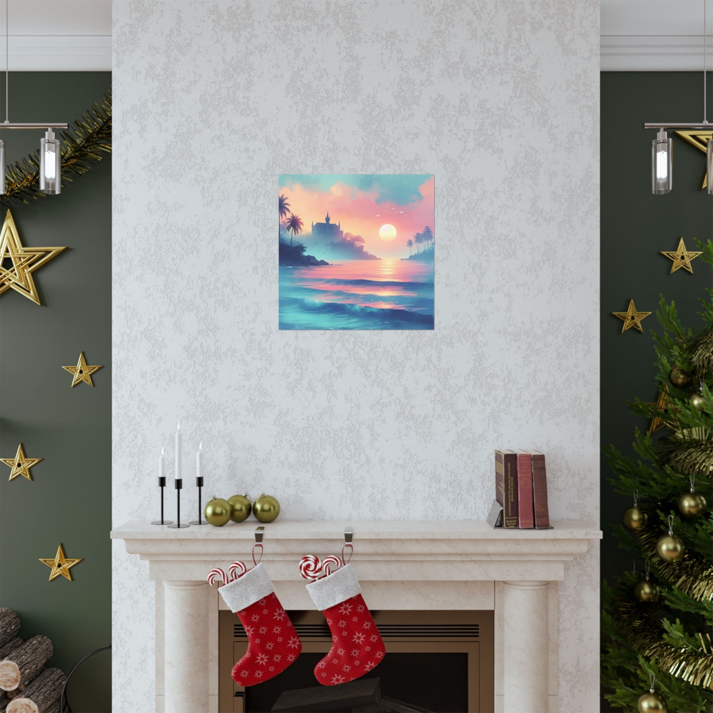 Beach Sunset F Vertical Posters