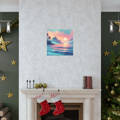 Beach Sunset F Vertical Posters