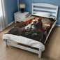 Mr Basset Hound Velveteen Plush Blanket