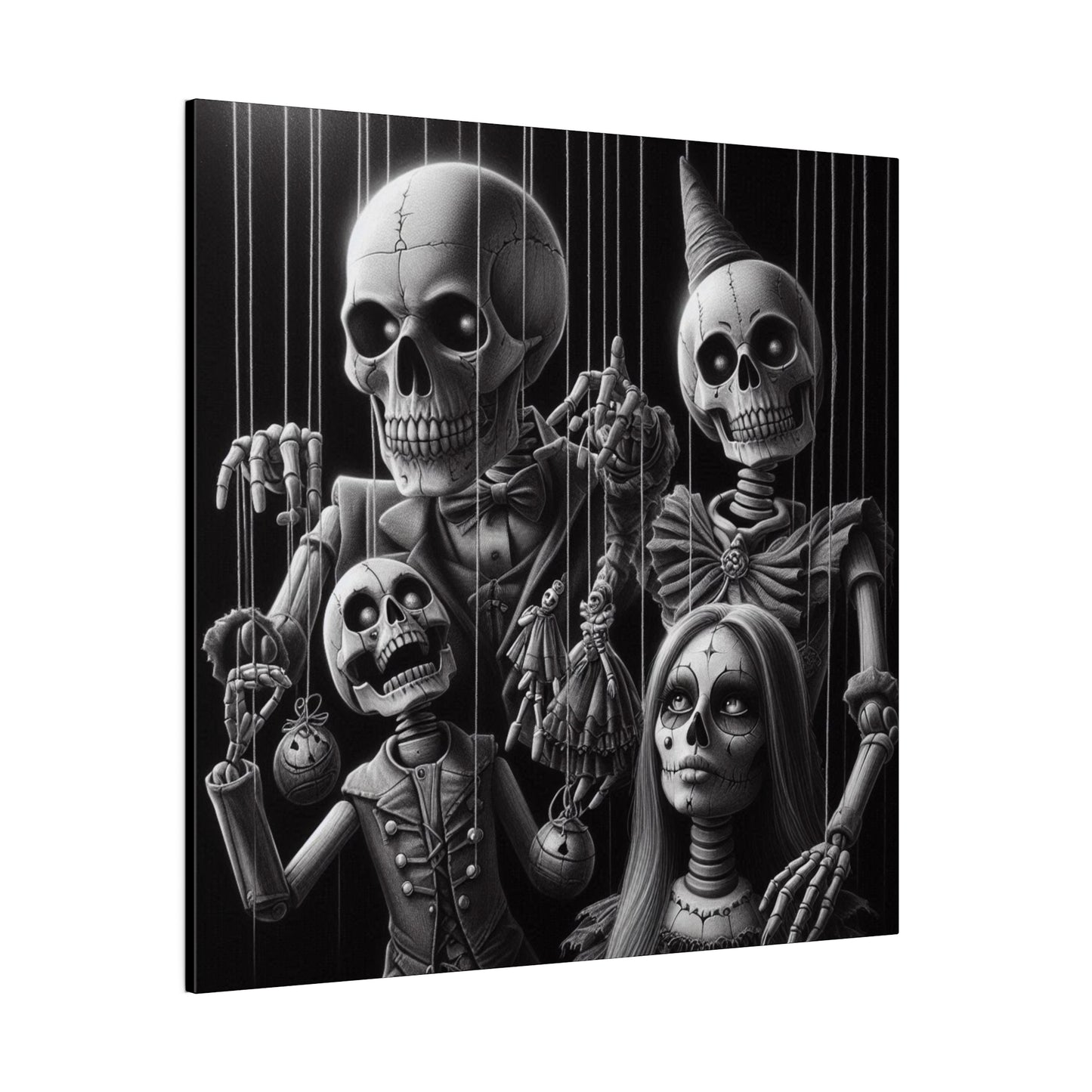 Halloween Marionettes Canvas Print