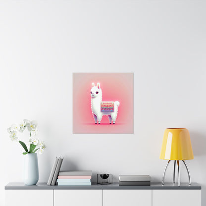 Llama A Vertical Posters