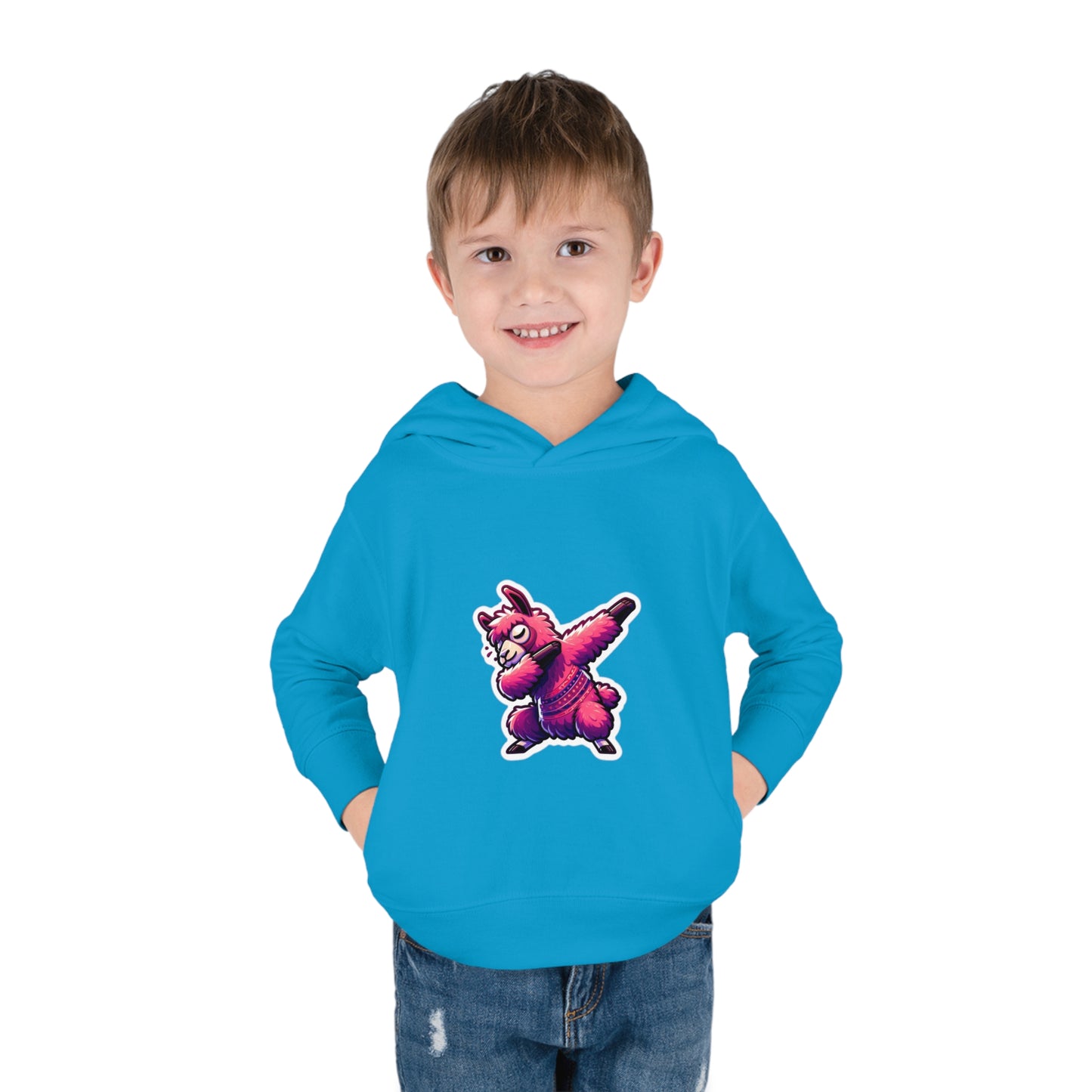Dabbing Llama Toddler Pullover Fleece Hoodie