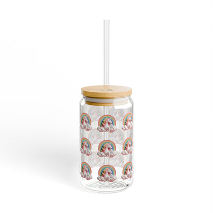 Unicorn Sipper Glass, 16oz