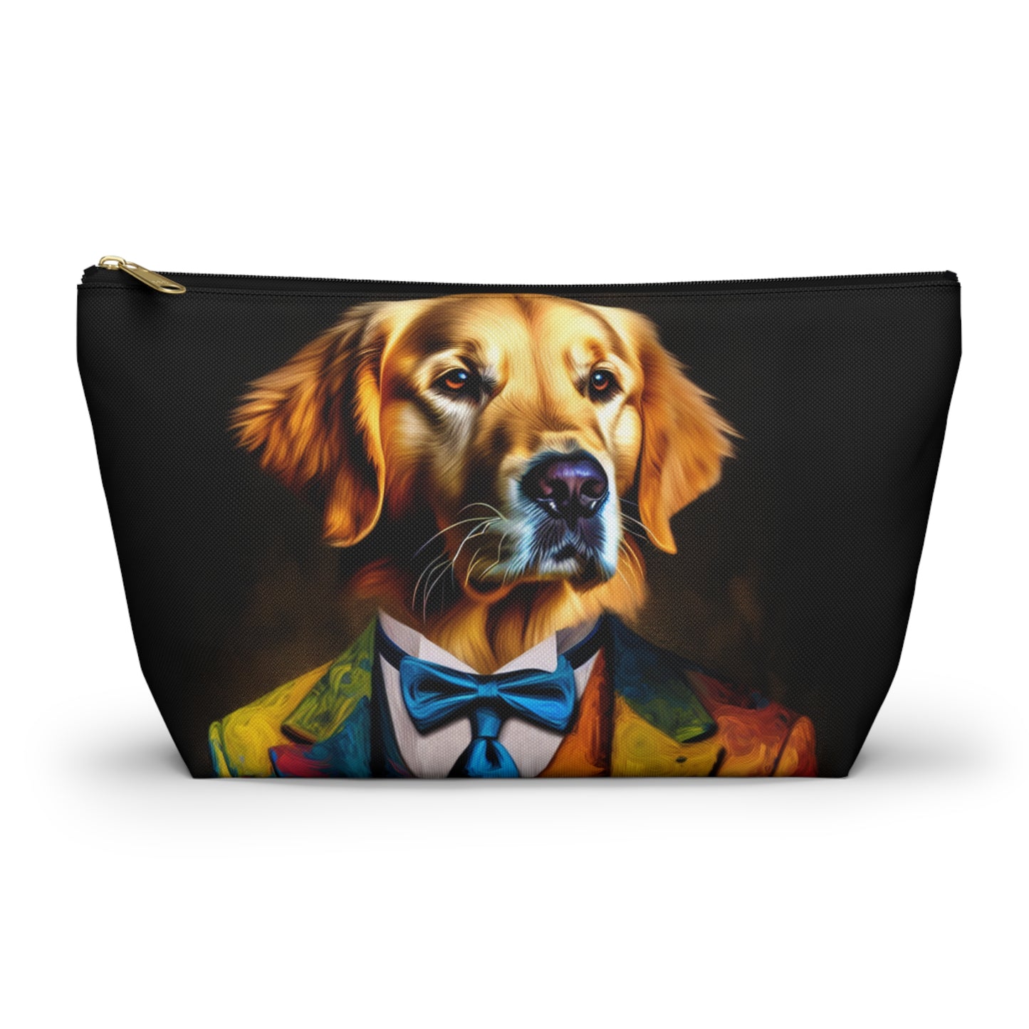 Mr Golden Retriever Accessory Pouch w T-bottom