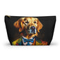 Mr Golden Retriever Accessory Pouch w T-bottom