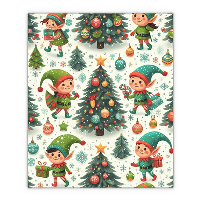 Elfy Christmas Gift Wrapping Paper Sheets, 1pc