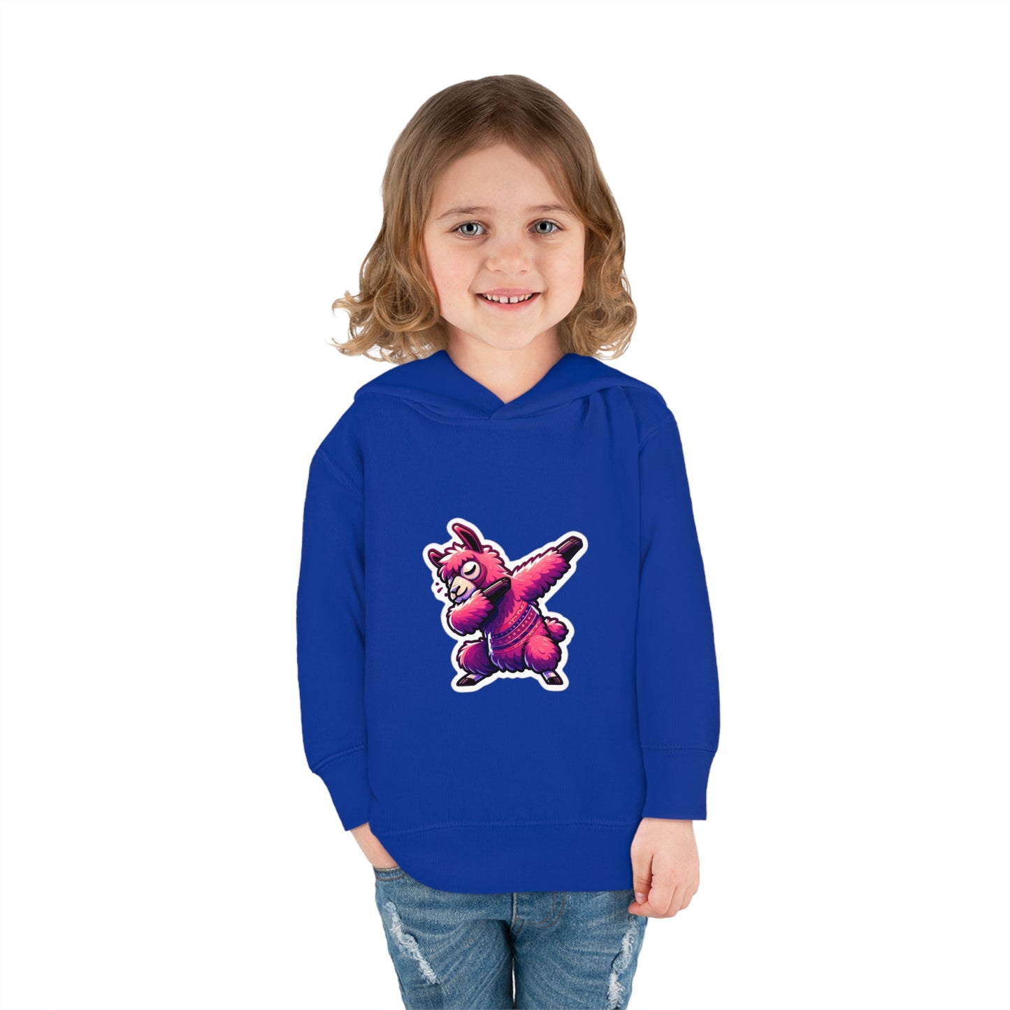 Dabbing Llama Toddler Pullover Fleece Hoodie
