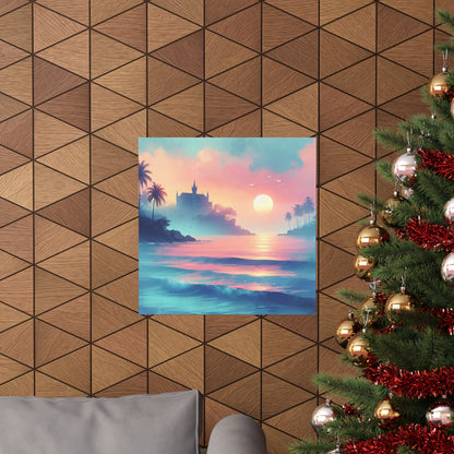 Beach Sunset F Vertical Posters