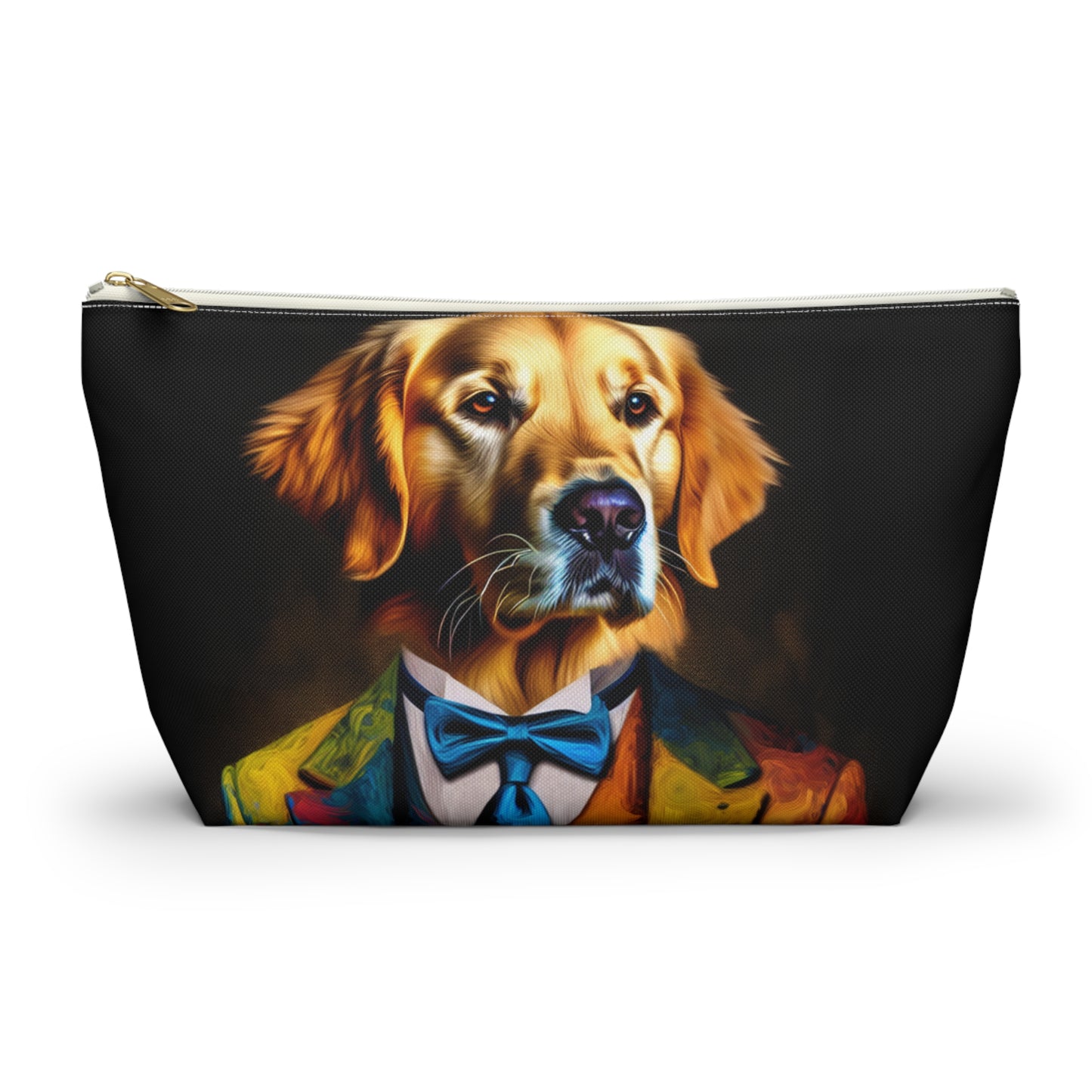 Mr Golden Retriever Accessory Pouch w T-bottom