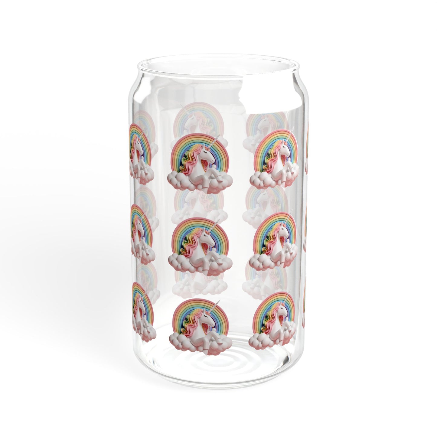 Unicorn Sipper Glass, 16oz