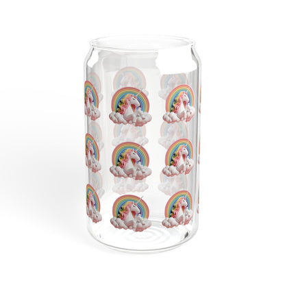 Unicorn Sipper Glass, 16oz