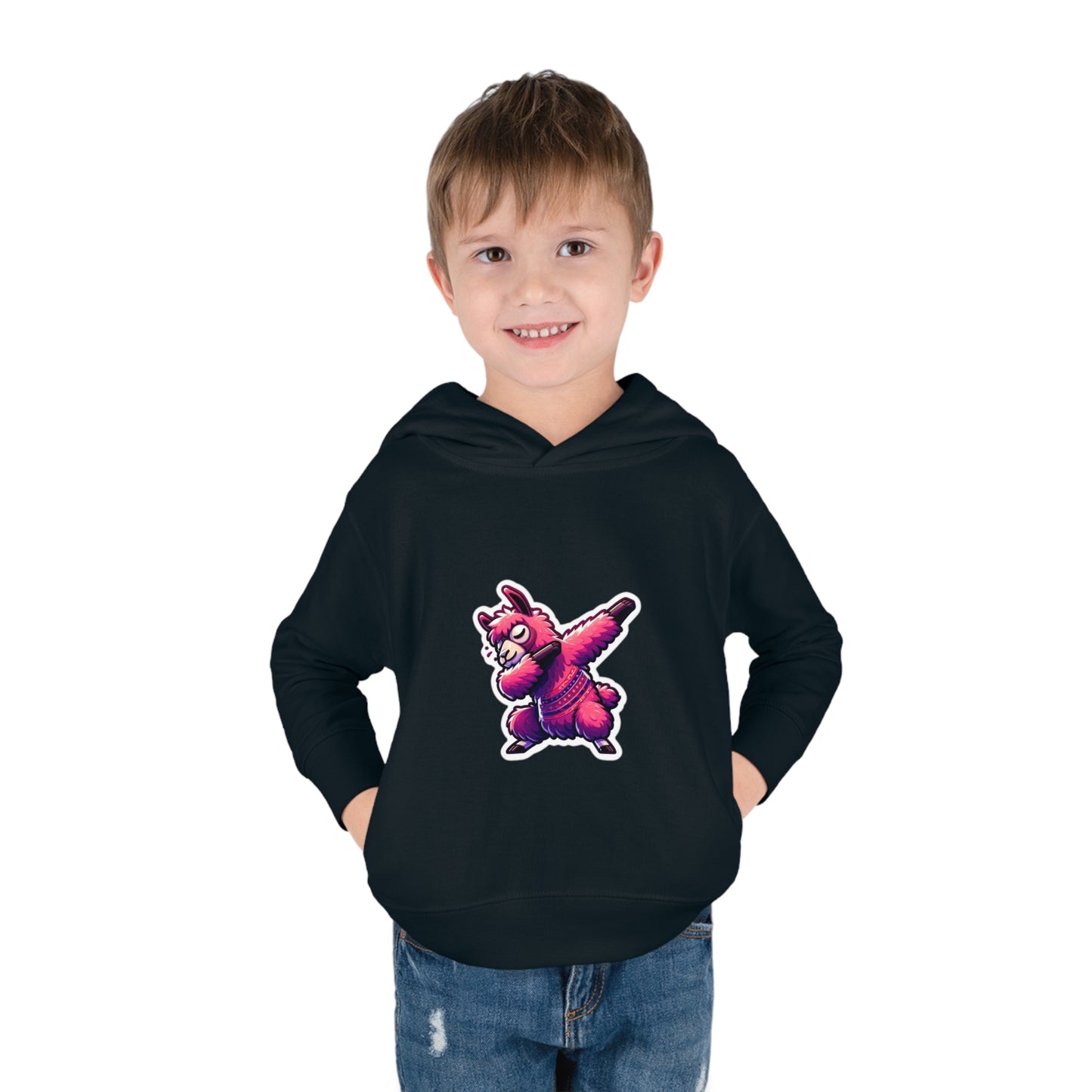 Dabbing Llama Toddler Pullover Fleece Hoodie