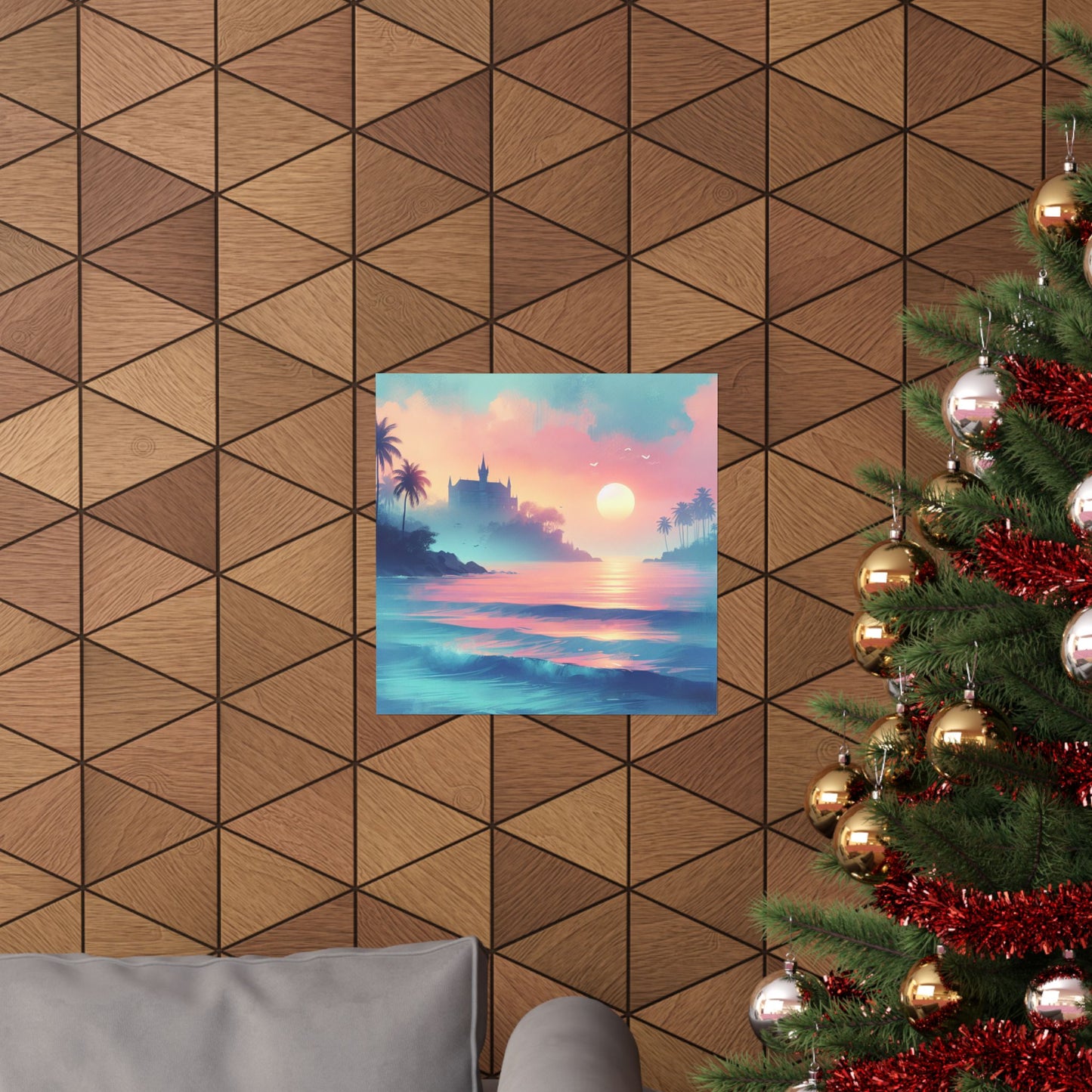 Beach Sunset F Vertical Posters