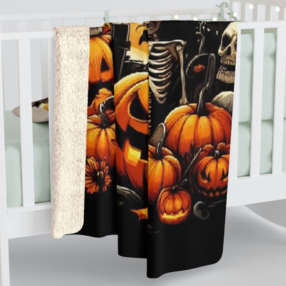Halloween Collection Sherpa Fleece Blanket