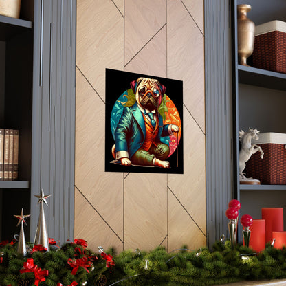 Mr Pug Vertical Posters