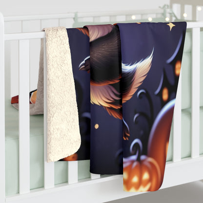 Fatbat Halloween Collection Sherpa Fleece Blanket