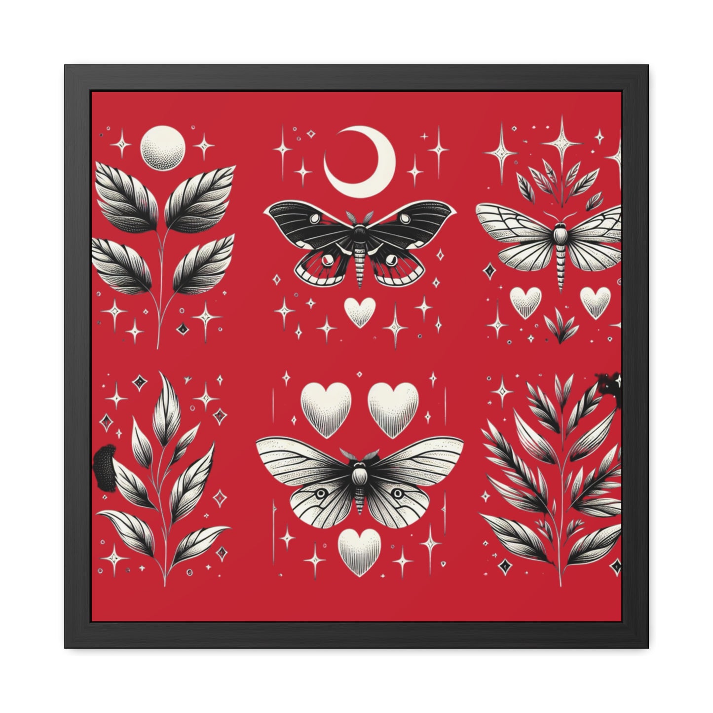 Butterfly Red Framed Posters