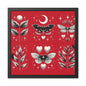 Butterfly Red Framed Posters