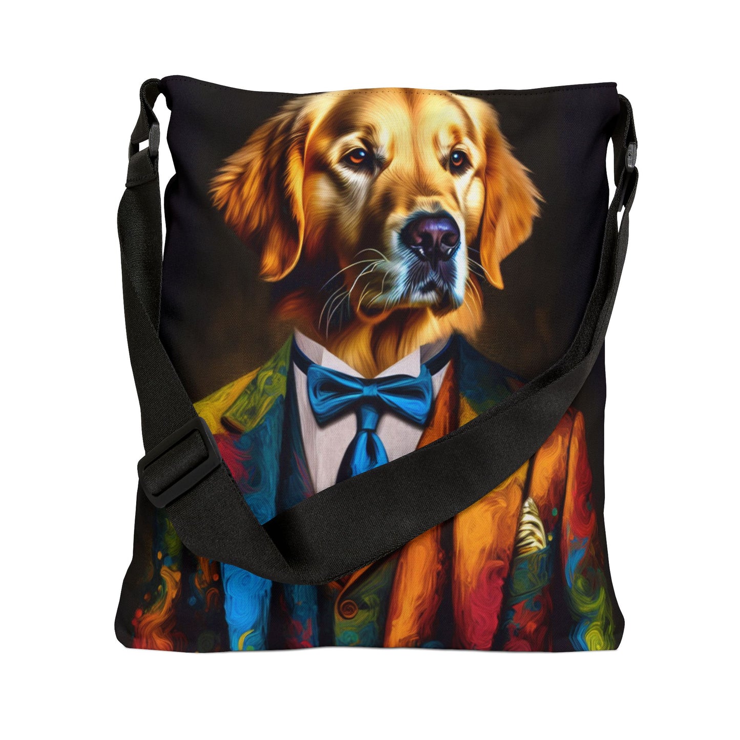 Mr Golden Retriever Adjustable Tote Bag