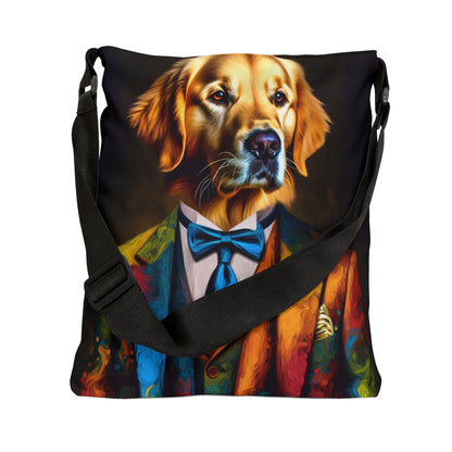 Mr Golden Retriever Adjustable Tote Bag
