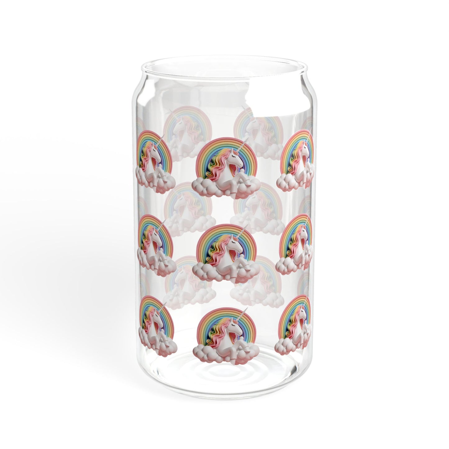 Unicorn Sipper Glass, 16oz
