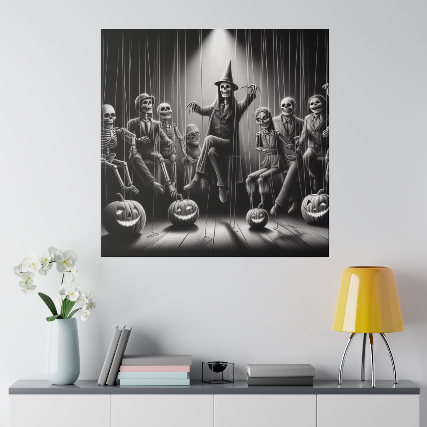 Halloween Marionettes Canvas Print