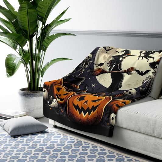 Halloween Collection Sherpa Fleece Blanket