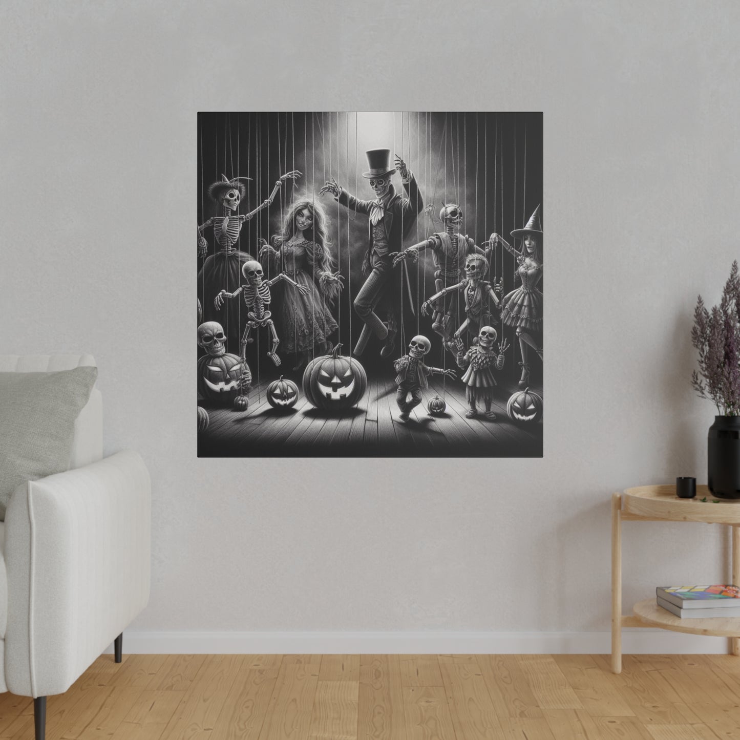 Halloween Marionettes Canvas Print