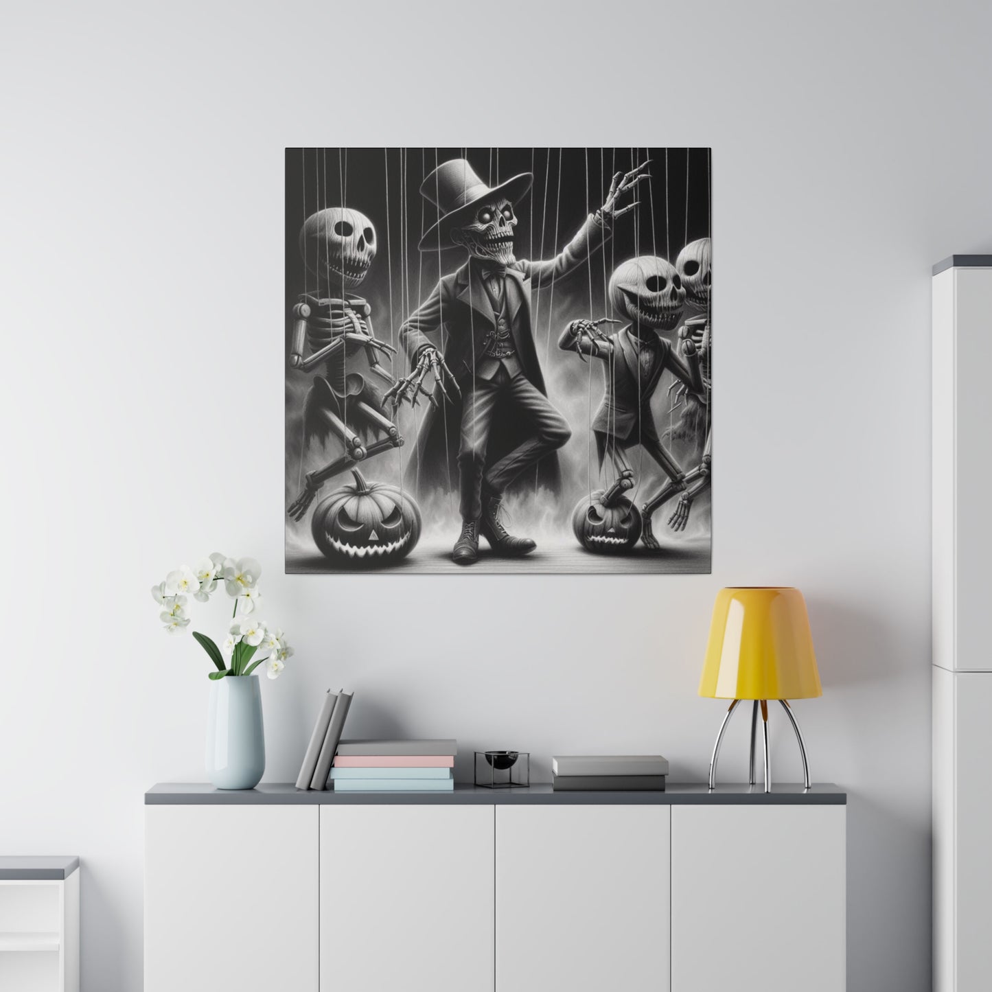Halloween Marionettes Canvas Print