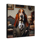 Mr Basset Hound Matte Canvas, Stretched, 0.75"