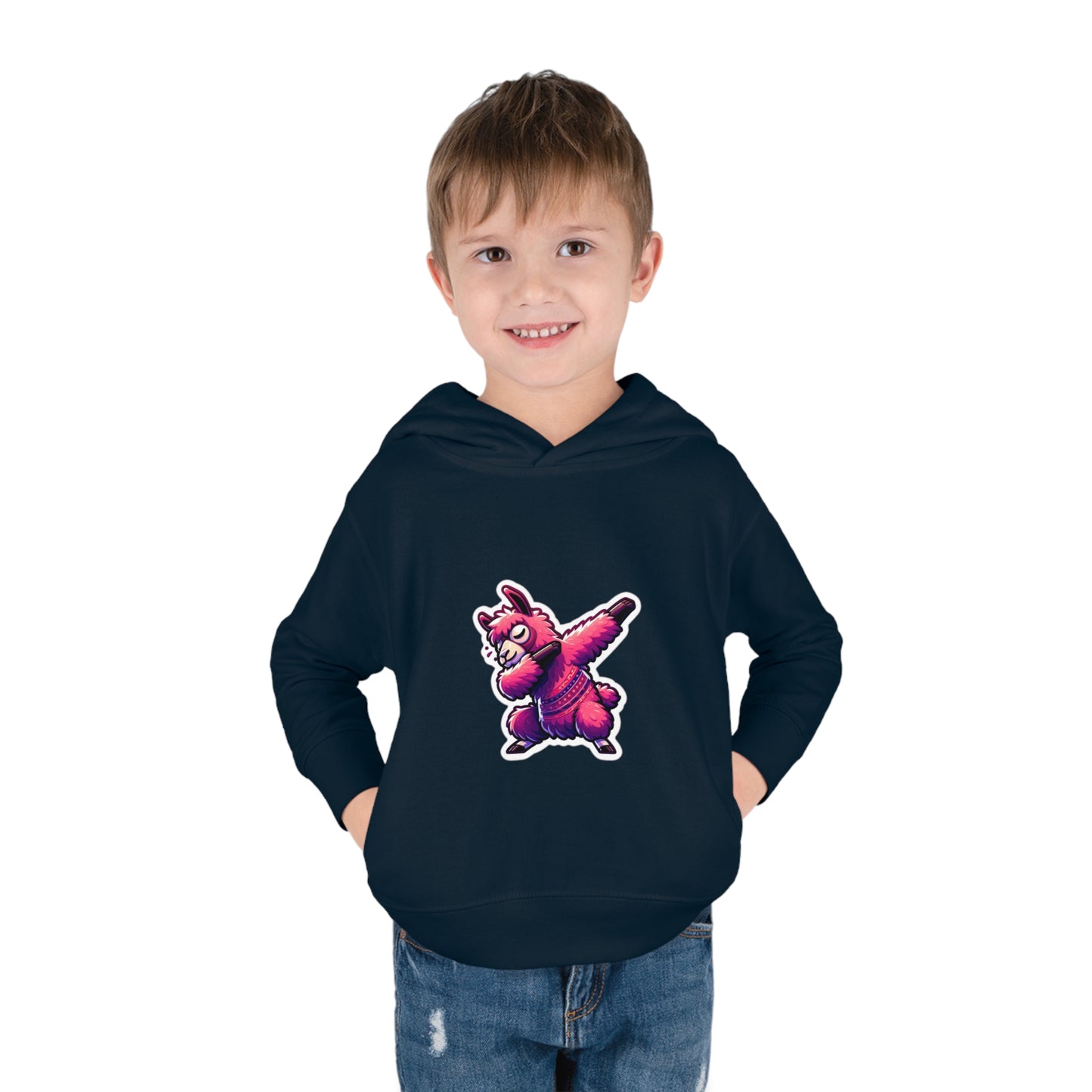 Dabbing Llama Toddler Pullover Fleece Hoodie