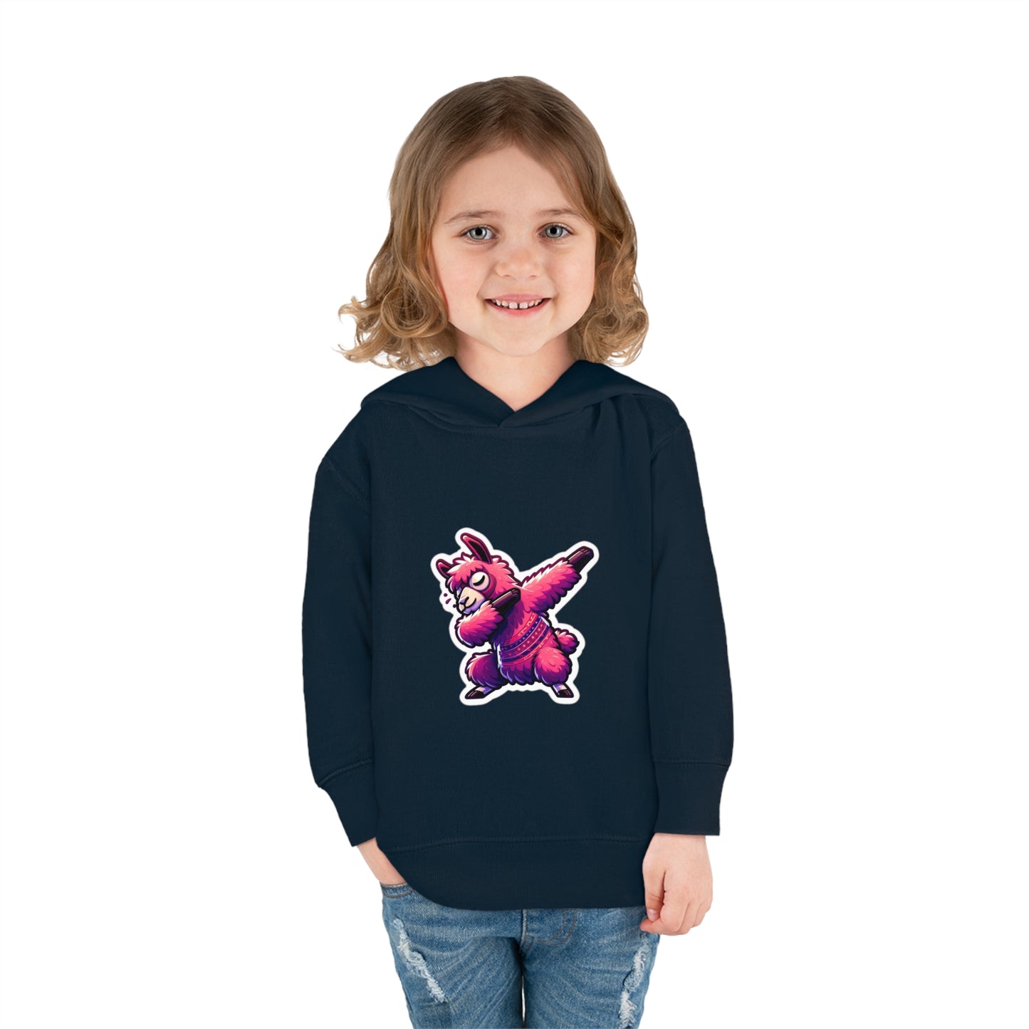 Dabbing Llama Toddler Pullover Fleece Hoodie