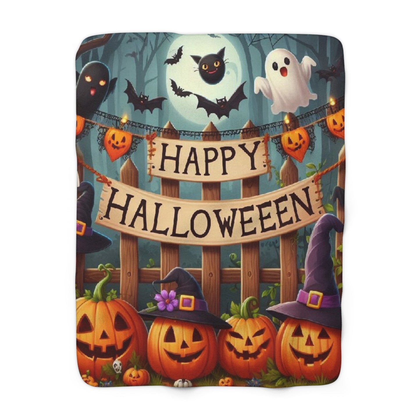 Halloween Collection Sherpa Fleece Blanket