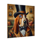 Mr Basset Hound Matte Canvas, Stretched, 0.75"