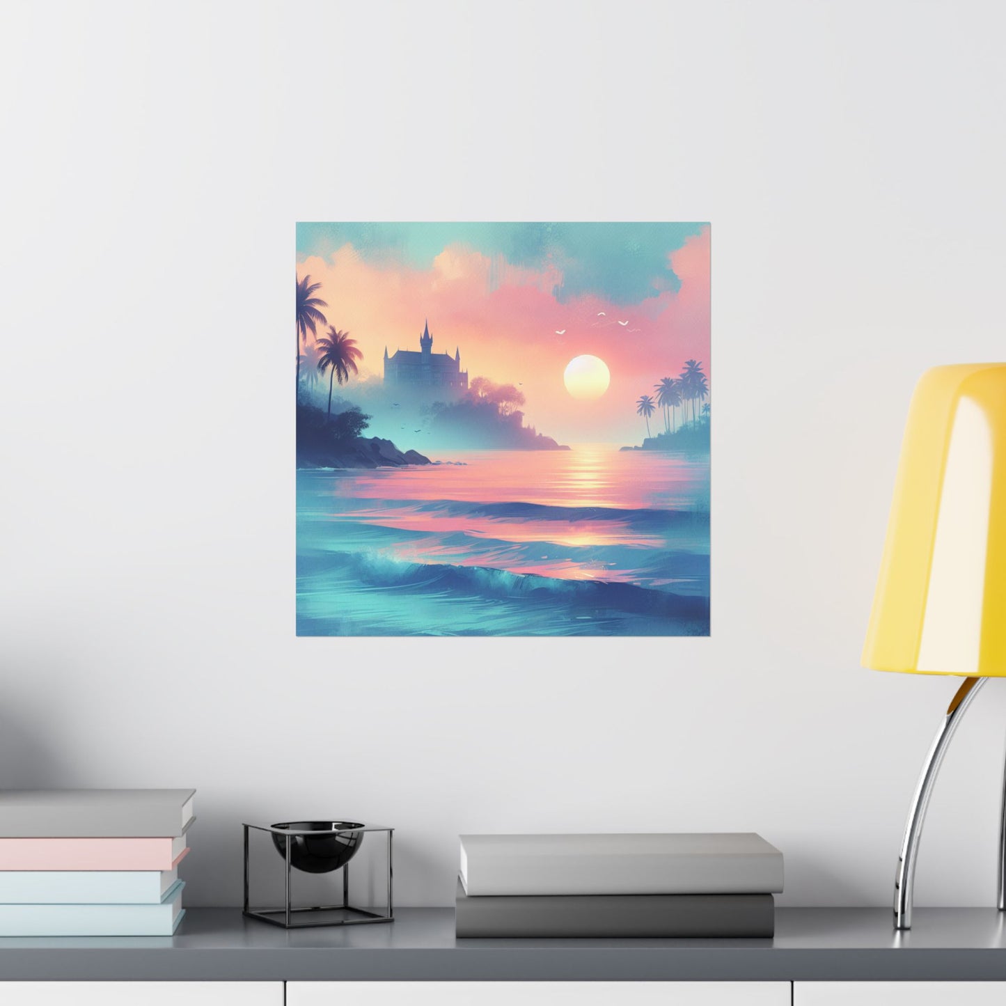Beach Sunset F Vertical Posters